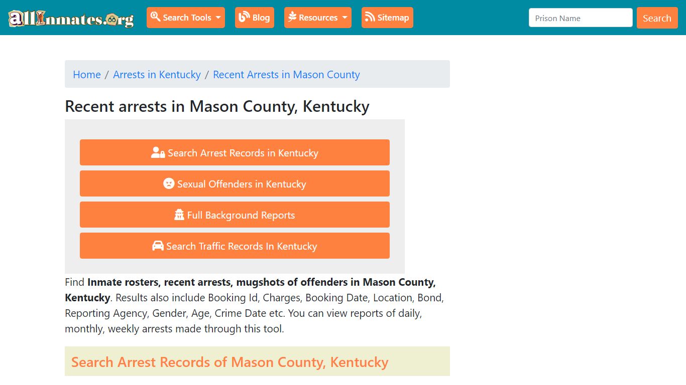 Recent arrests in Mason County, Kentucky | Mugshots, Rosters, Inmates ...